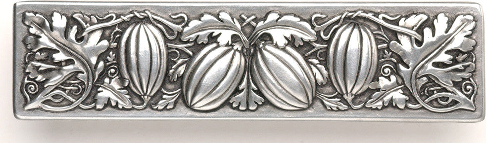 Autumn Squash Pull Antique Brass, Brilliant Pewter