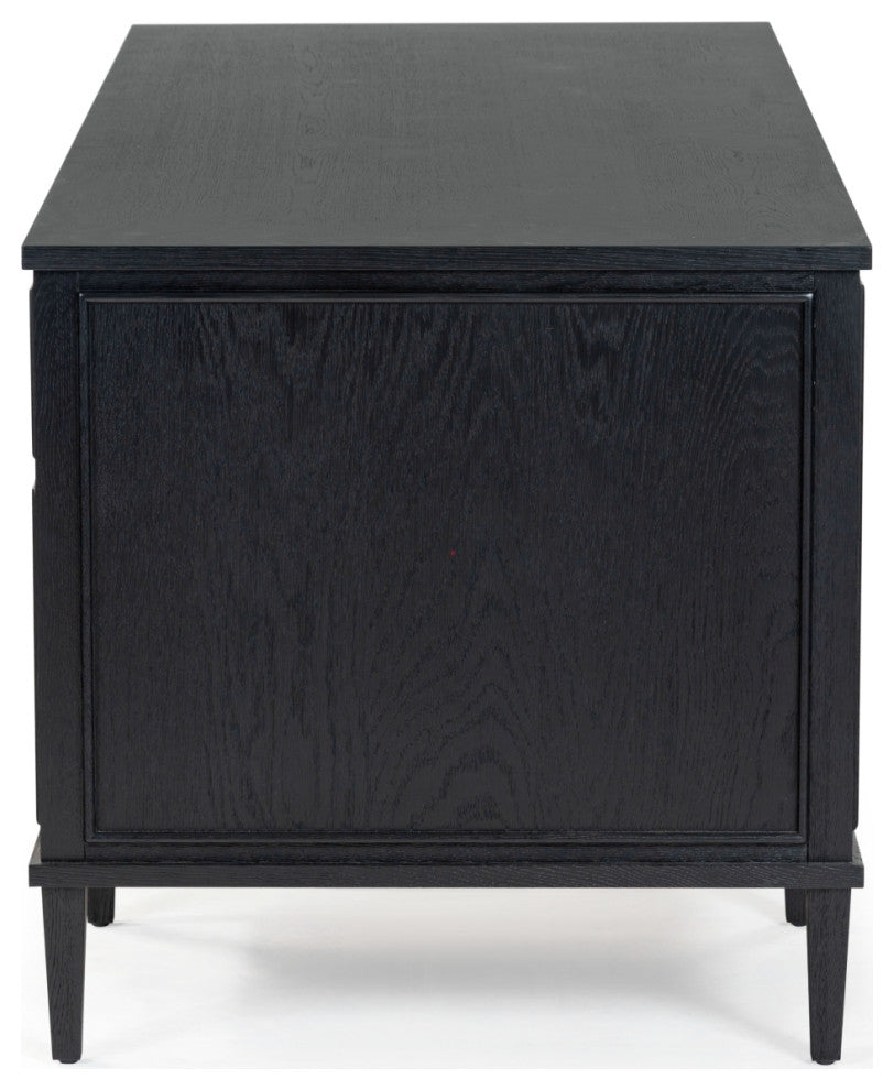 Safavieh Couture Ariella 5 Drawer Wood Desk, Black