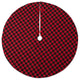DII Holiday Tree Skirt Red And Black Buffalo Check