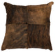 Leather Hair on Hide Pillow, 16x16