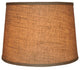 French Drum Burlap Lampshade, 12"x14"x10", Natural