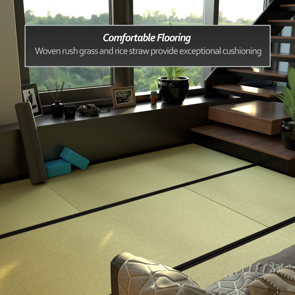 3'x3' Half Size Fiber Fill Tatami Mat