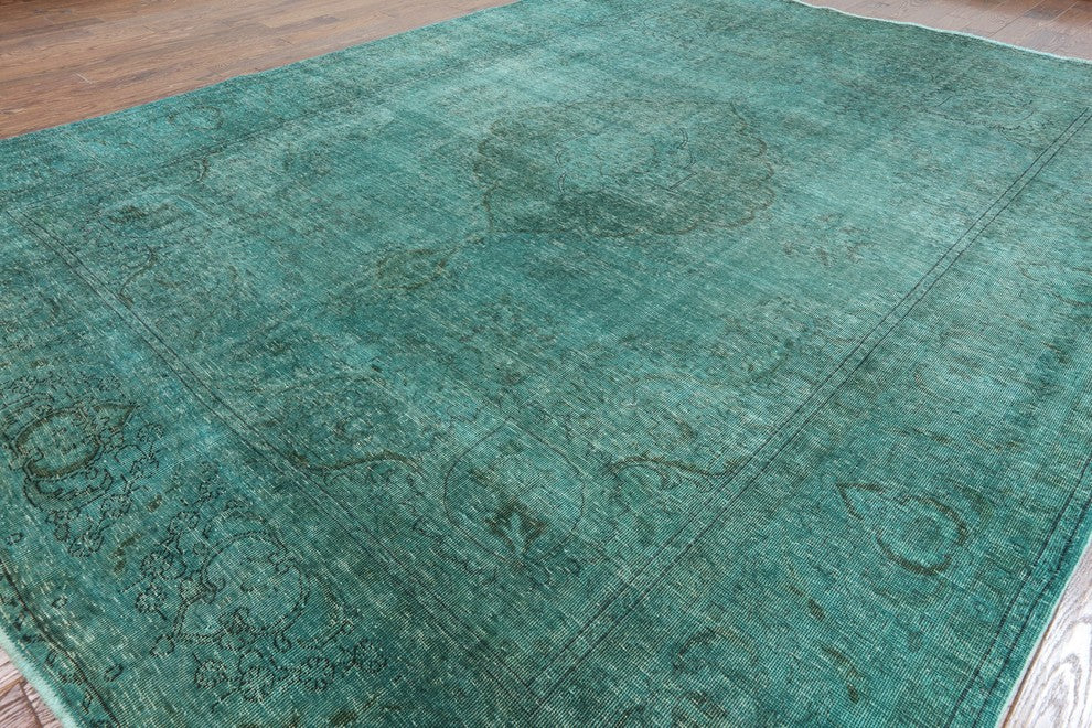 Oriental Overdyed Hand Knotted Area Rug 10'x12', W2071