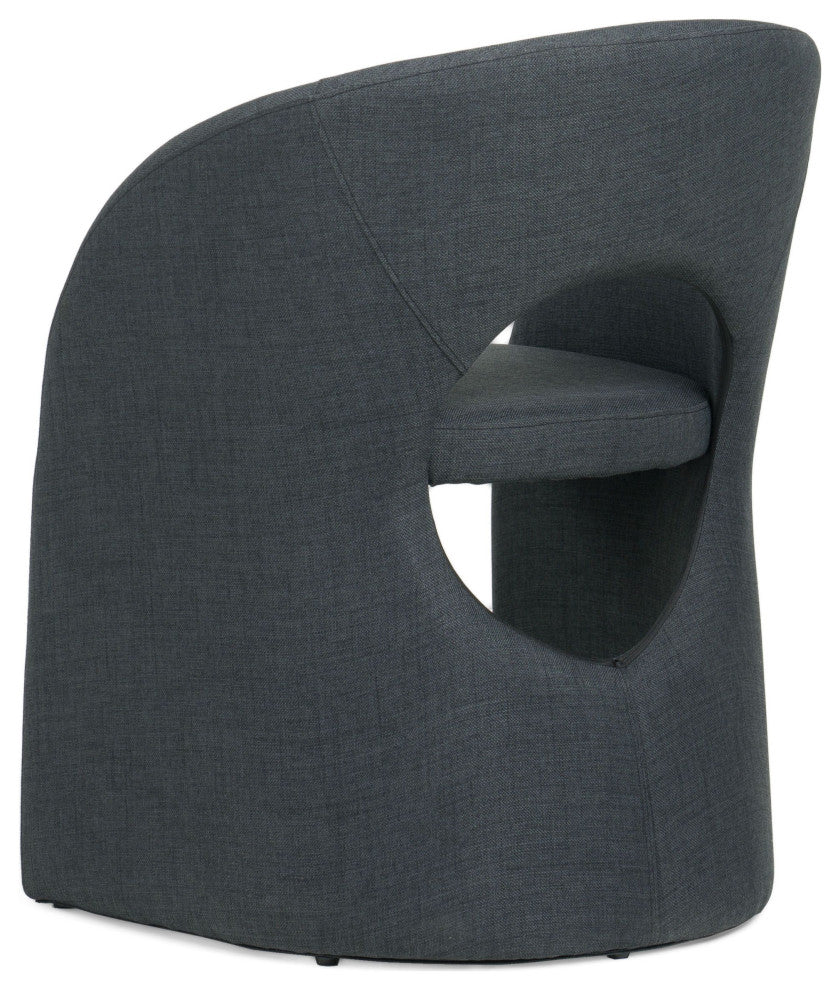 Modrest Brea Charcoal Fabric Dining Chair