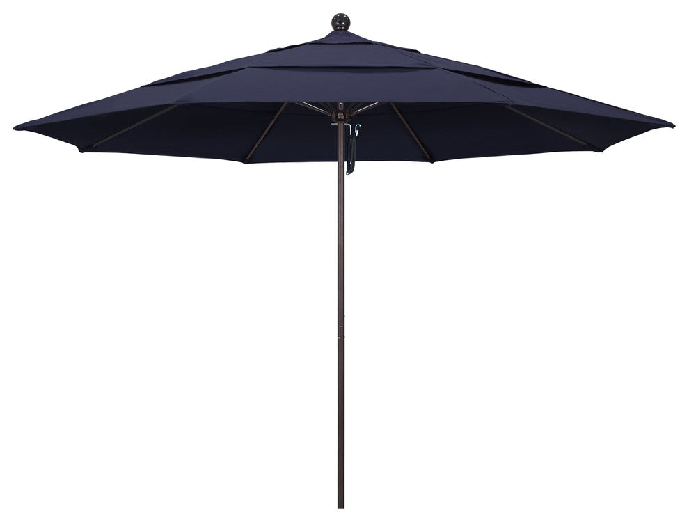 Fiberglass Umbrella Bronze, Navy