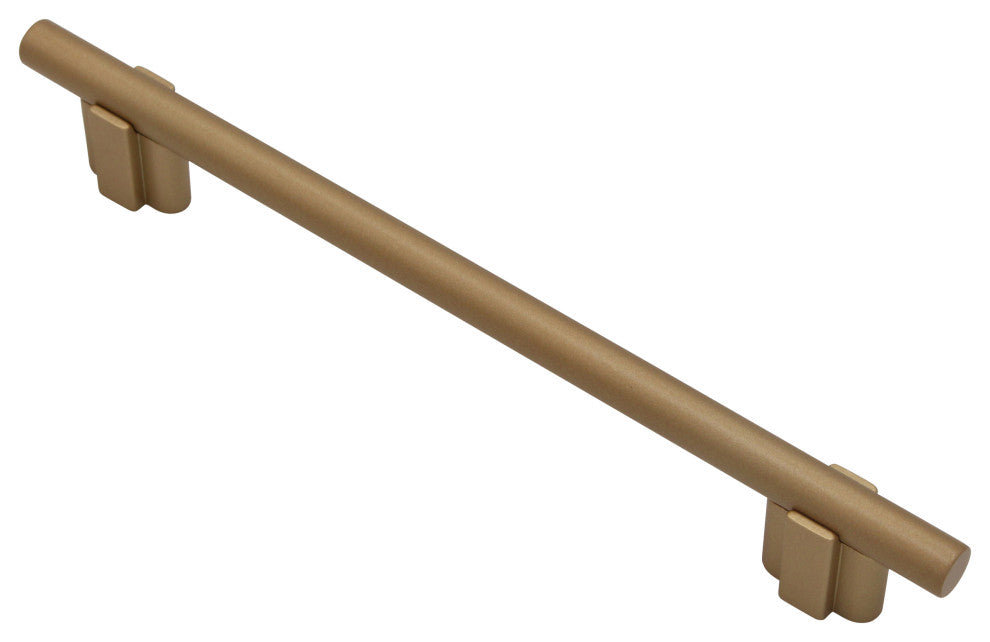 Smooth Bar Pull, Satin Brass, 160mm
