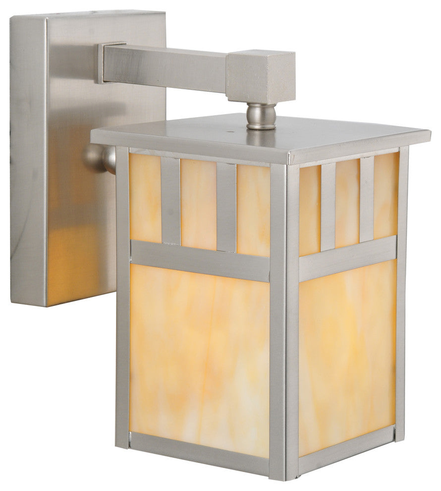 5 Wide Hyde Park Double Bar Mission Solid Mount Wall Sconce