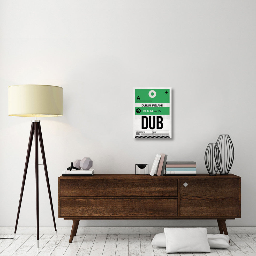 "DUB Dublin Luggage Tag 1" Fine Art Print