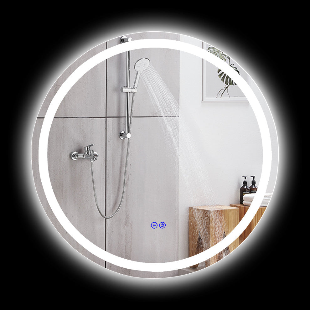 CHLOE Lighting SPECULO Back Lit LED Mirror 6000K, Daylight White, 28"