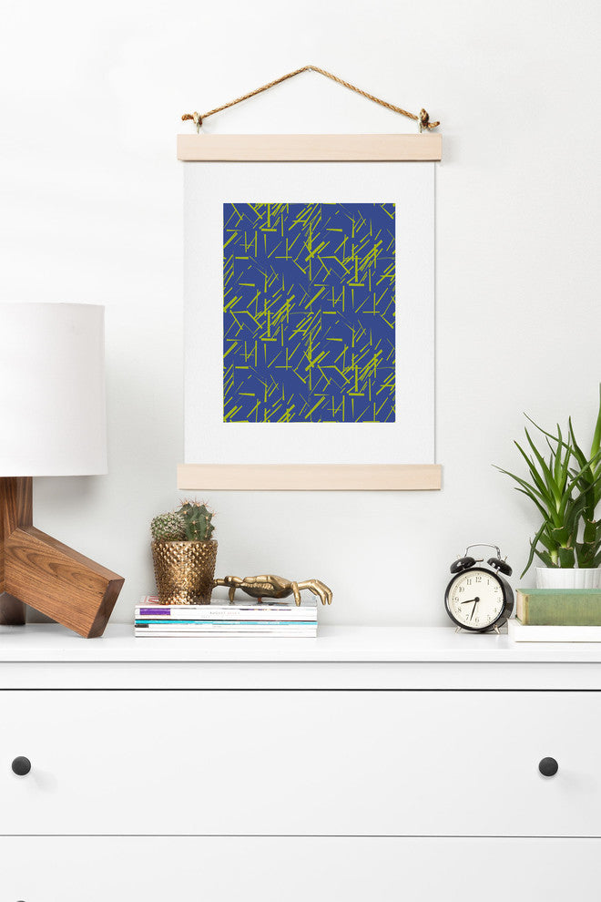 Deny Designs Karen Harris Konstructivist Periwinkle Art Print