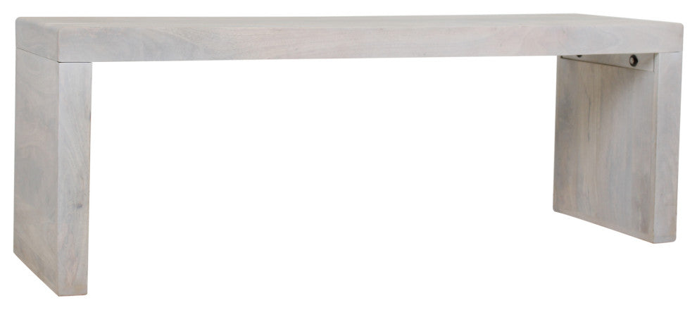 East at Main Karson Mango Wood Bench, Light Natural
