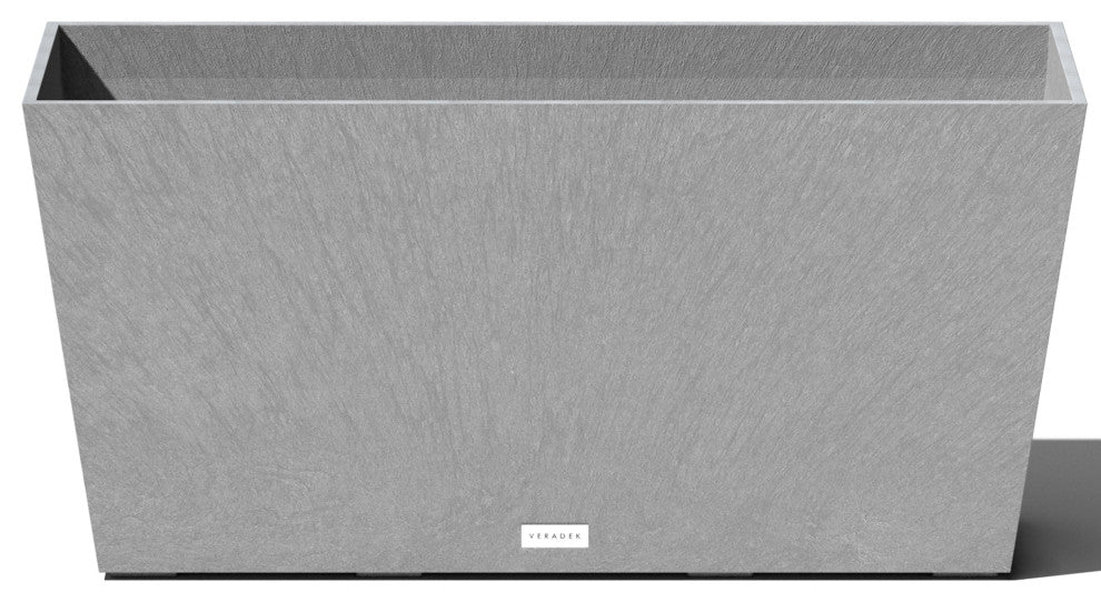 Midori Trough Planter, Grey, 31 Inch, 1 Pack