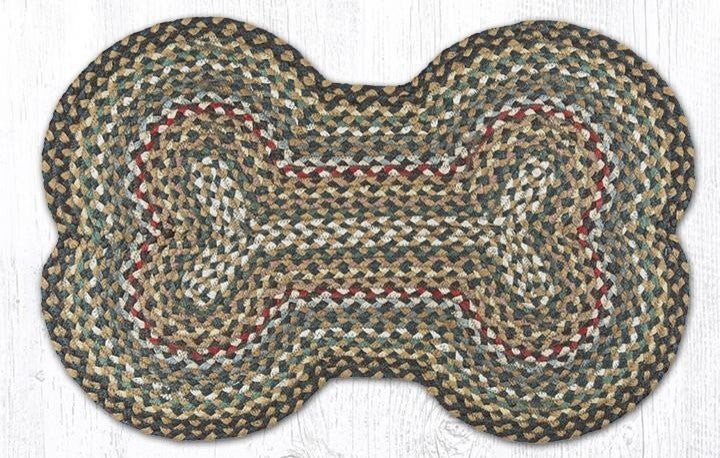 Earth Rugs DB-51 Fir / Ivory Large Dog Bone 18" x 28"
