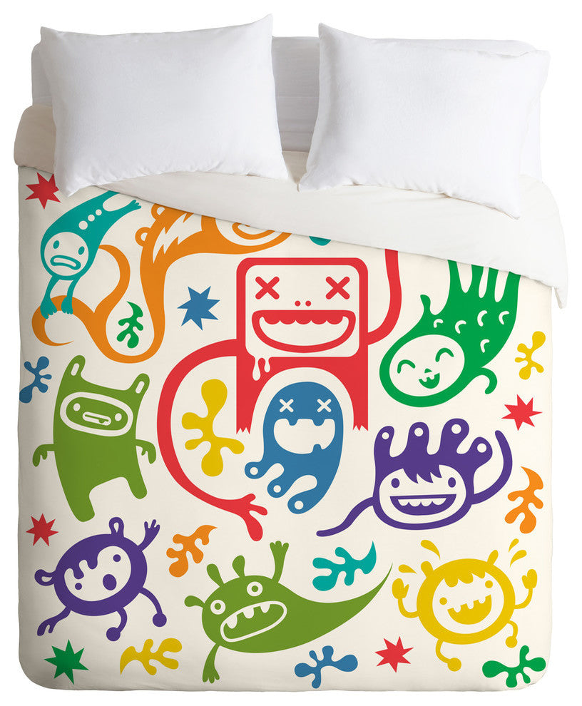 Deny Designs Andi Bird Misfits Duvet Cover - Lightweight
