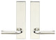 Vienna Lever, Tubular Privacy, Polished/Satin Stainless Steel, 2-3/8" Backset