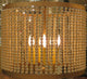 20" Iron Cream Beaded Drum Pendant Chandelier, Romantic Pearl 6-Light Antique