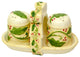 Elegant Holly Salt and Pepper With Rack 3-Piece Set