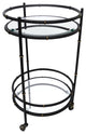 Bamboo Bar Cart, Black and Gold