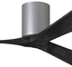 Irene-3H 52" Ceiling Fan, Brushed Nickel/Matte Black