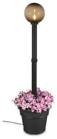 Ll-68000 Milano 68000 Black With Bronze Globe Lantern Planter