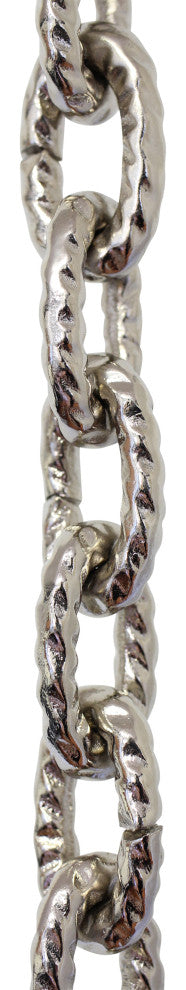 Brass Loop Chandelier Chain, Various Finishes, 2 Sizes, Polished Nickel, U35