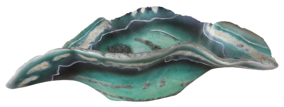 Cast Onyx Fluorite Bowl, Faux Finish, Small