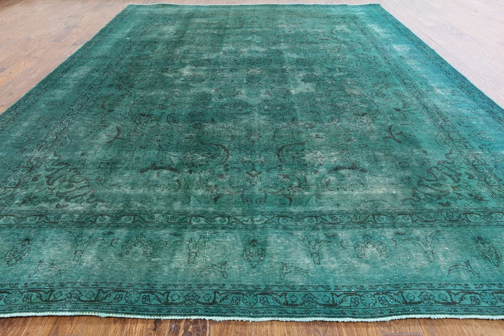 Oriental Hand Knotted Overdyed Area Rug 10'x13', W2066