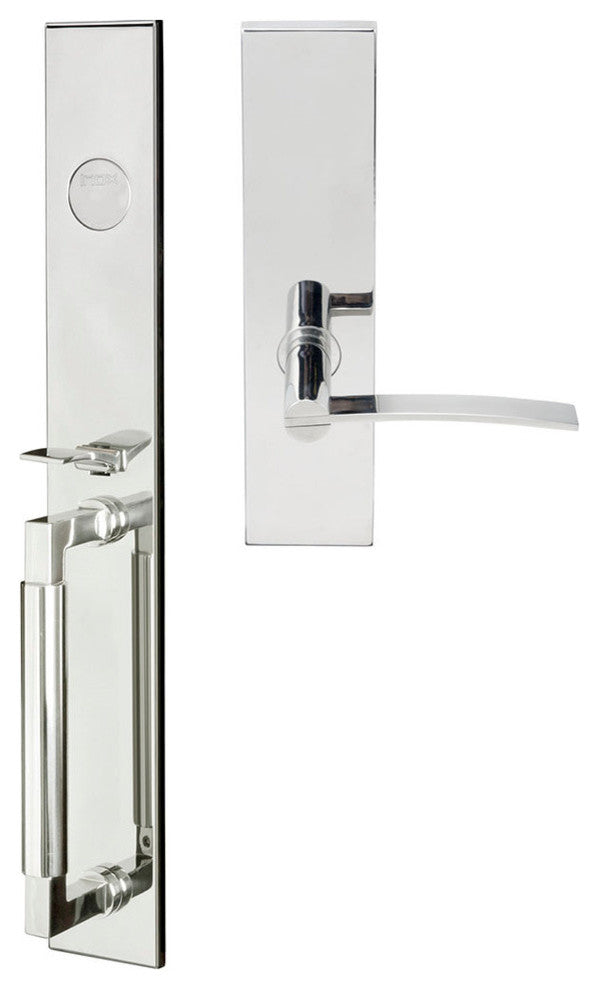 Horizon Lever, Mortise Dummy Handleset, Polished Stainless Steel, Left Hand