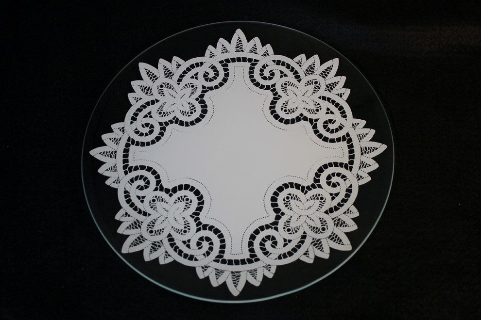Battenburg Lace 6-Piece Round Plate Collection, Round