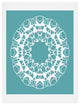 Deny Designs Karen Harris Mod Medallion Aqua Art Print