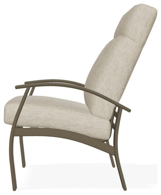 Belle Isle Cushion Outdoor Armchair, Grasscloth Dune/Beachwood