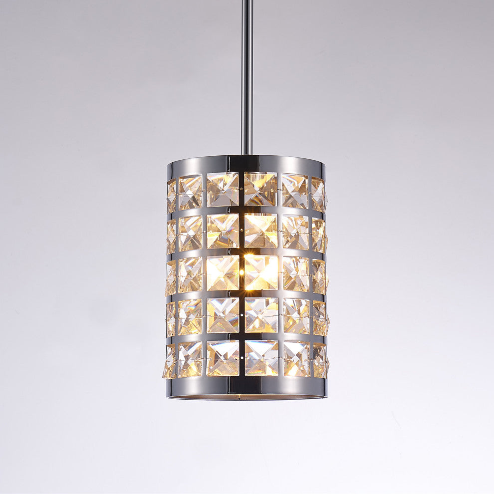 Pasargad Home Hermoza Collection Metal and Crystal Pendant Lights