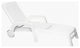 Miami Folding Lounge Chair, White