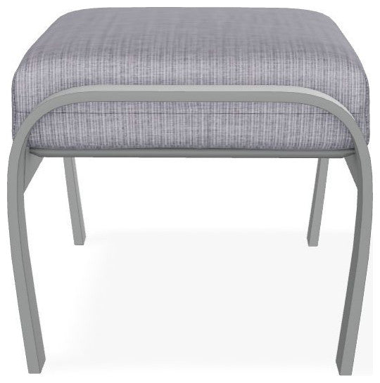 Belle Isle Cushion Outdoor Ottoman, Proven Ash/Graphite