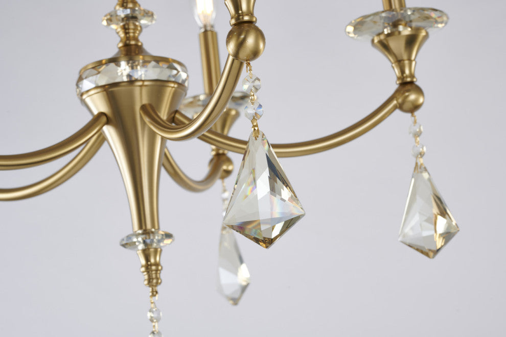 Bethel International LA44C23BR 5-Light Chandelier, Chrome