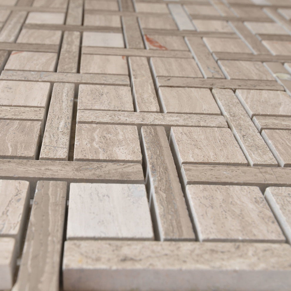 12"x12" Apartment Collection, Atlanta, Strip+Square, Polished, Set of 5