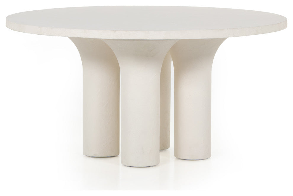Parra Round Dining Table-Plaster Molded