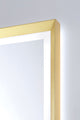Artell Rectangular Mirror - 24" x 36", Brushed Gold