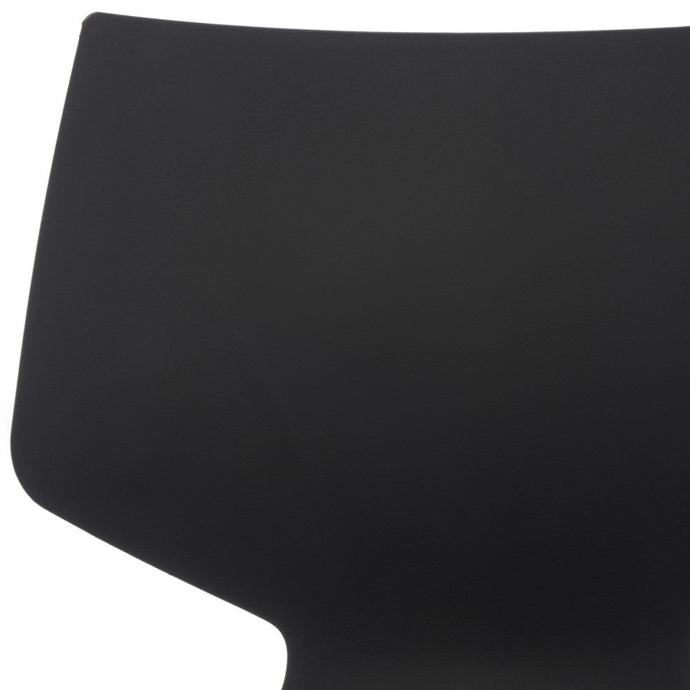 Safavieh Couture Darnel Molded Plastic Dining Chair, Black/Natural