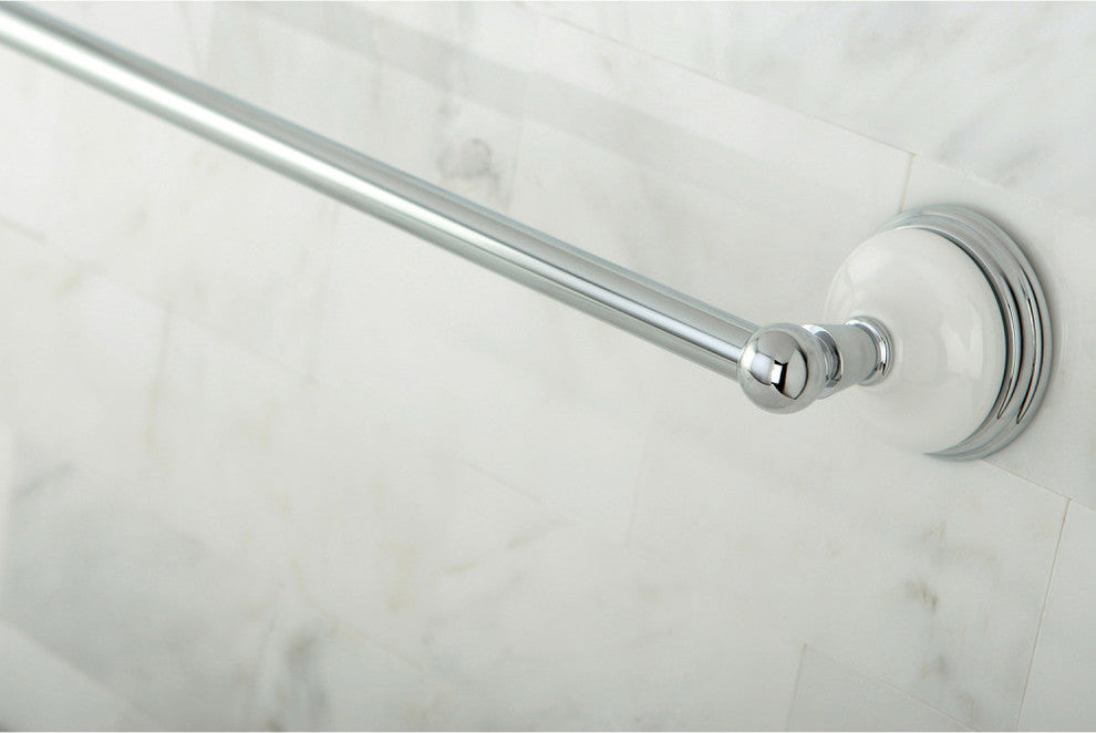 Kingston Brass 24" Towel Bar, Polished Chrome