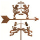 Dancing Frogs Weathervane With 4 Sided Mount