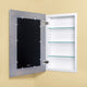 Concealed Picture Frame Medicine Cabinet, Gray, 14"x24"