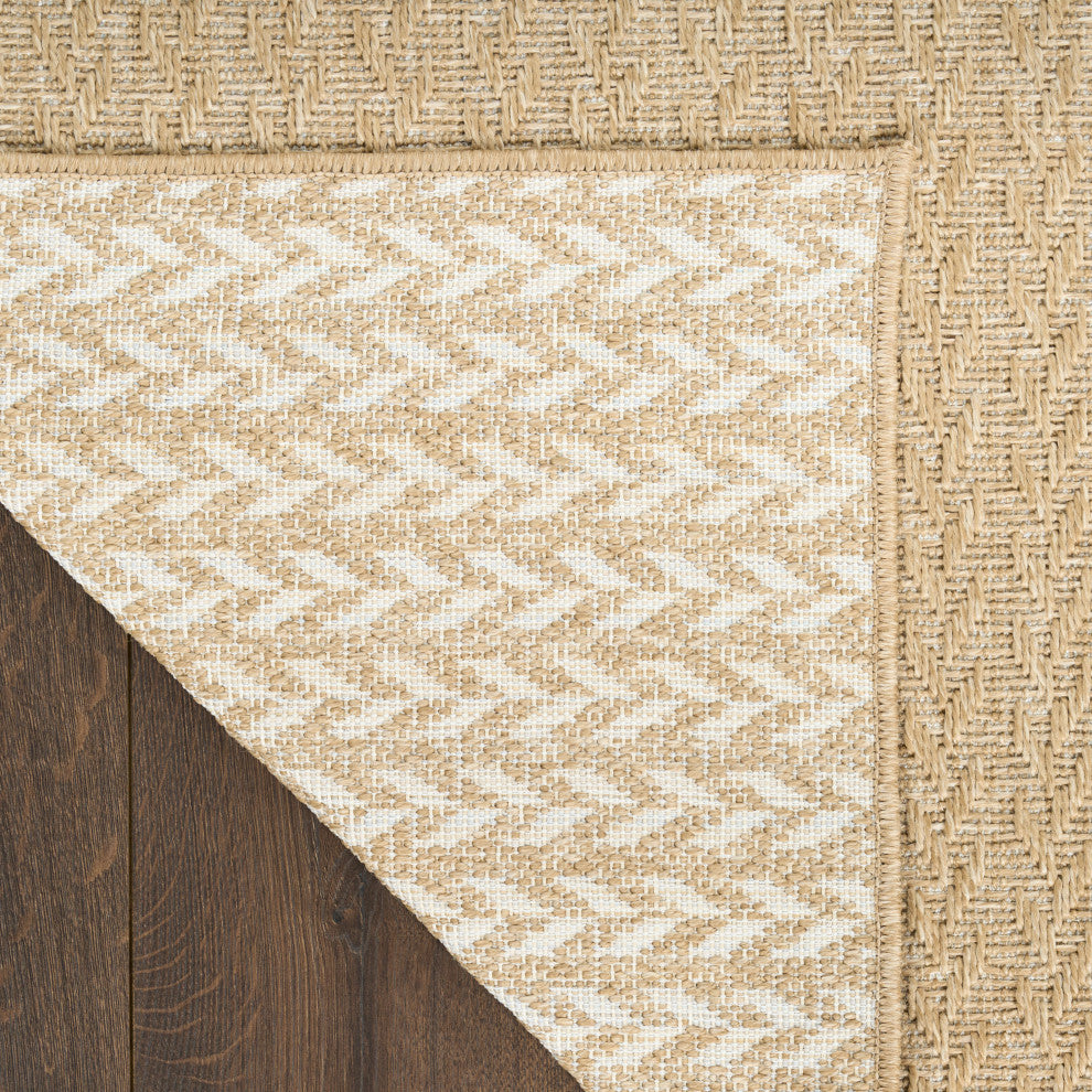 Nourison Tulum 2'2" x 8' Taupe Outdoor Rug