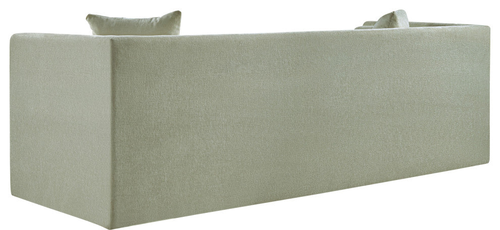 Everett Upholstered Sofa, Mint, Chenille Fabric