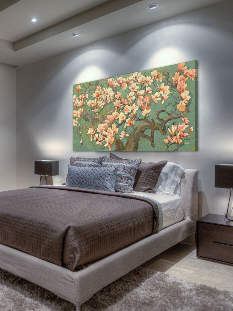 "Magnolia Branches II" Painting Print on Canvas by Evelia