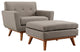 Modern Granite Engage 2 Piece Armchair and Ottoman