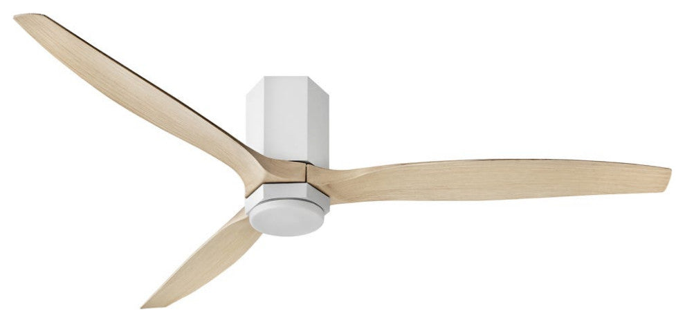 Hinkley Facet LED Ceiling Fan, Matte White, 60"