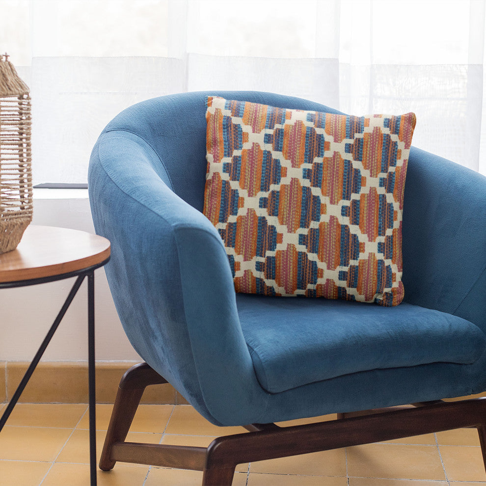 Plutus Multi-Color Lights Diamond Luxury Throw Pillow, 20"x26"