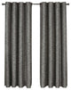 Galleria Blackout Thermal Insulated Stripe Curtain, Gray, 54"x84" Single