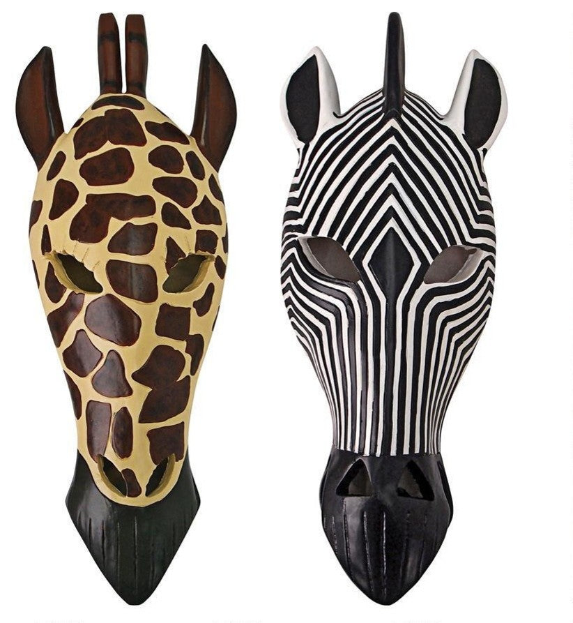 Set of Tribal Style Animal Masks